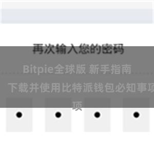   Bitpie全球版 新手指南：下载并使用比特派钱包必知事项