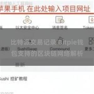   比特派交易记录 Bitpie钱包支持的区块链网络解析