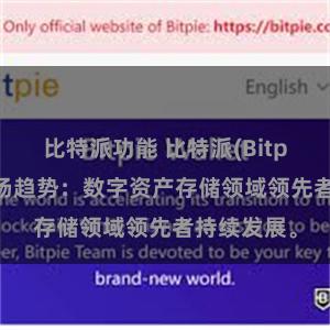 比特派功能 比特派(Bitpie)钱包市场趋势：数字资产存储领域领先者持续发展。