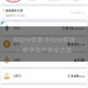   Bitpie全新 Bitpie系统：数字资产安全之选