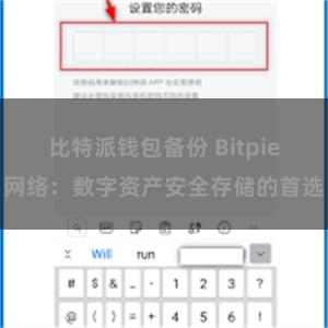   比特派钱包备份 Bitpie网络：数字资产安全存储的首选