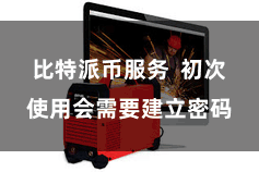 比特派币服务  初次使用会需要建立密码
